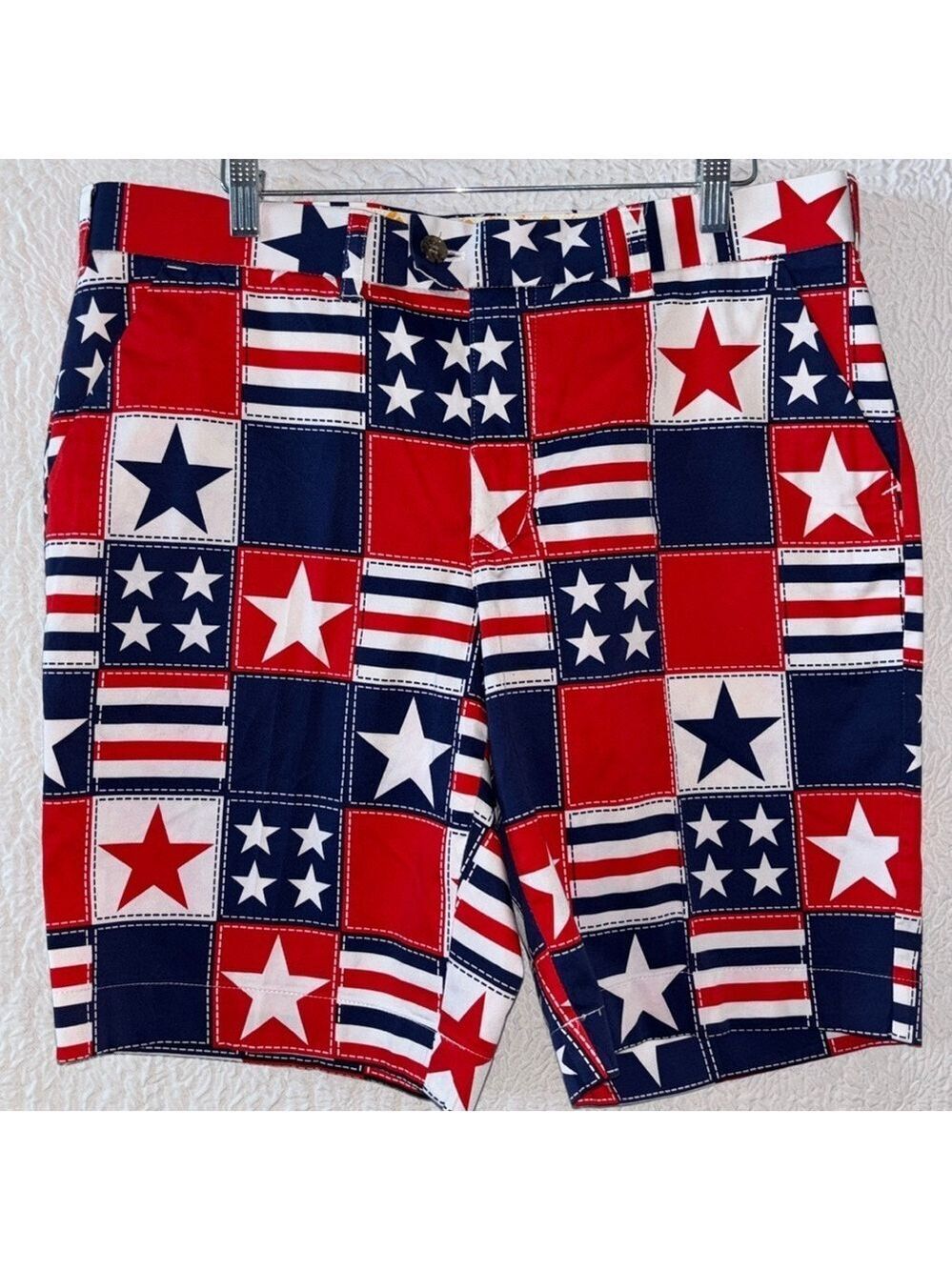 Loudmouth Stars & Stripes Flat Front Golf Shorts